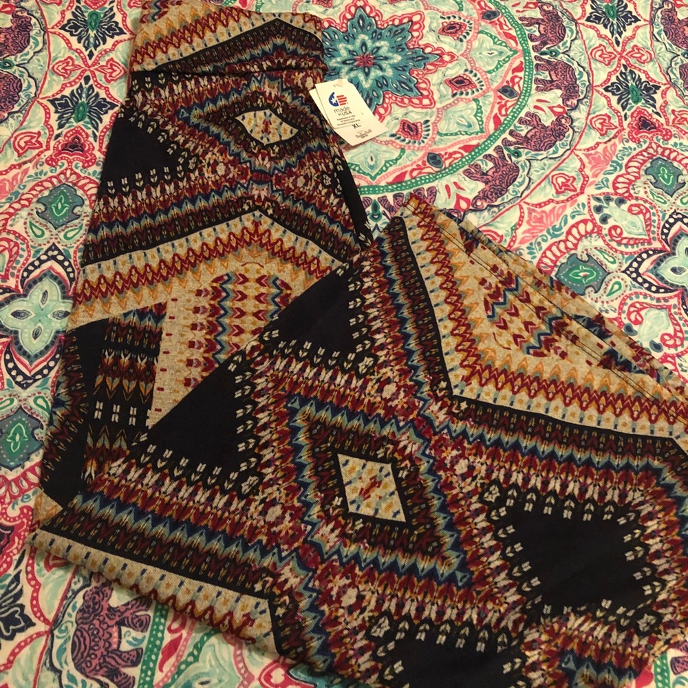 Tribal pattern maxi skirt